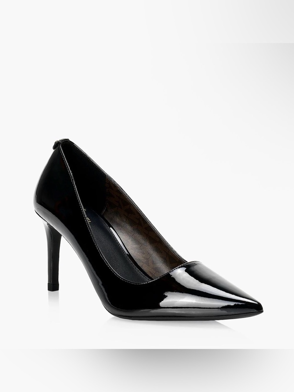 MICHAEL KORS black Alina Patent pump heels
